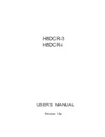 Preview for 1 page of Supermicro H8DCR-3 User Manual