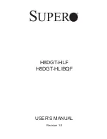 Preview for 1 page of Supermicro H8DGT-HLF User Manual