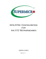 Предварительный просмотр 1 страницы Supermicro Intel X12 User Manual