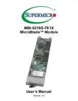 Supermicro MicroBlade MBI-6218G-T81X User Manual предпросмотр