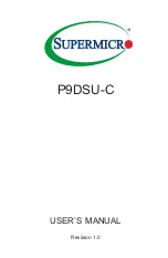 Предварительный просмотр 1 страницы Supermicro P9DSU-C User Manual