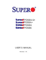 Предварительный просмотр 1 страницы Supermicro PDSBA User Manual