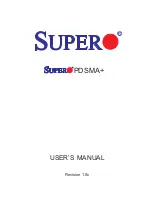 Supermicro PDSMA Plus User Manual предпросмотр