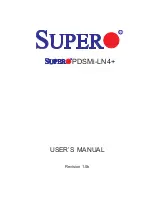 Supermicro PDSMi-LN4 Plus User Manual предпросмотр