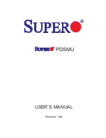 Supermicro PDSMU User Manual предпросмотр