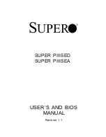 Предварительный просмотр 1 страницы Supermicro PIIISEA User Manual