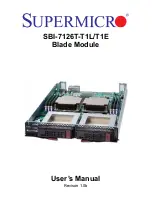 Preview for 1 page of Supermicro SBI-7126T-T1E User Manual