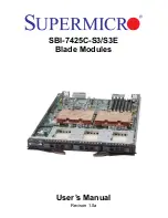 Supermicro SBI-7425C-S3E User Manual preview