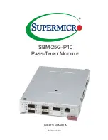 Preview for 1 page of Supermicro SBM-25G-P10 User Manual