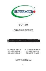 Supermicro SC113M Series User Manual preview