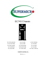 Предварительный просмотр 1 страницы Supermicro SC743 Chassis User Manual