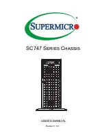 Supermicro SC747 Series User Manual preview