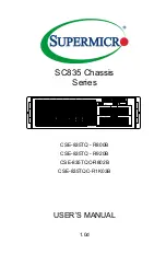 Preview for 1 page of Supermicro SC835 Series User Manual