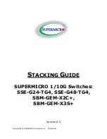 Supermicro SSE-G24-TG4 Stacking Manual preview