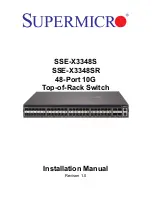 Preview for 1 page of Supermicro SSE-X3348S Installation Manual