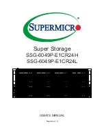 Supermicro SSG-6049P-E1CR24H User Manual предпросмотр