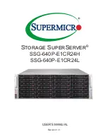 Supermicro Storage SuperServer SSG-640P-E1CR24H User Manual предпросмотр