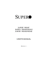 Предварительный просмотр 1 страницы Supermicro SUPER P6DKE User Manual