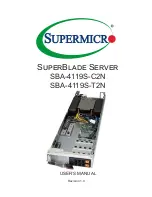 Supermicro SuperBlade SBA-4119S-C2N User Manual предпросмотр