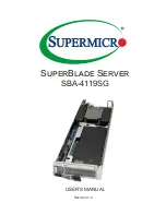 Предварительный просмотр 1 страницы Supermicro SuperBlade SBA-4119SG User Manual