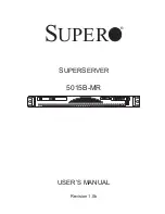 Supermicro Supero 5015B-MR User Manual предпросмотр