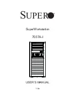 Предварительный просмотр 1 страницы Supermicro Supero 7037A-I User Manual