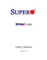 Supermicro Supero C2SBX User Manual предпросмотр