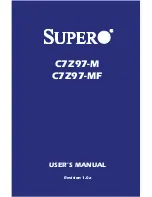 Supermicro Supero C7Z97-M User Manual preview