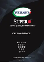 Preview for 1 page of Supermicro Supero C9X299-PG300F Quick Reference Manual