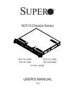 Supermicro Supero SC513 Series User Manual preview