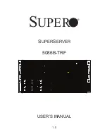 Supermicro Supero SUPERSERVER 5086B-TRF User Manual предпросмотр