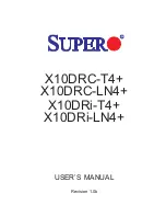 Supermicro SuperO X10DRC-LN4+ User Manual предпросмотр