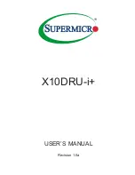 Supermicro SUPERO X10DRU-i+ User Manual предпросмотр