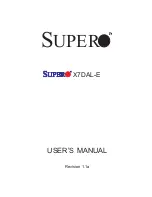 Supermicro Supero X7DAL-E User Manual предпросмотр