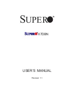 Предварительный просмотр 1 страницы Supermicro Supero X7DBN User Manual