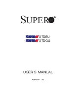 Preview for 2 page of Supermicro Supero X7DBU User Manual