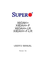 Supermicro Supero X8DAH+ User Manual предпросмотр