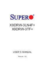 Supermicro SUPERO X9DRW-3LN4F+ User Manual предпросмотр