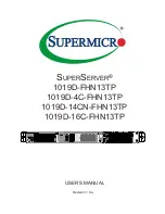 Supermicro SuperServe 1019D-14CN-FHN13TP User Manual предпросмотр