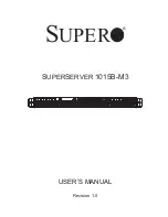 Supermicro SUPERSERVER 1015B-M3 User Manual предпросмотр