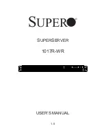 Supermicro SuperServer 1017R-WR User Manual предпросмотр