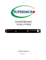 Supermicro SuperServer 1019C-FHTN8 User Manual предпросмотр