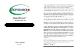 Предварительный просмотр 1 страницы Supermicro SuperServer 1019S-MC0T User Manual