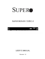 Supermicro SuperServer 1025C-3 User Manual предпросмотр