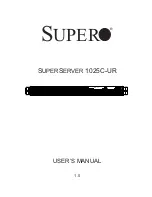 Supermicro SUPERSERVER 1025C-UR User Manual предпросмотр