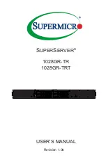 Supermicro SuperServer 1028GR-TR User Manual предпросмотр