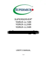 Предварительный просмотр 1 страницы Supermicro SUPERSERVER 1028UX-LL1-B8 User Manual