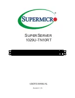 Supermicro SuperServer 1029U-TN10RT User Manual предпросмотр