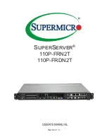 Supermicro SuperServer 110P-FRDN2T User Manual предпросмотр