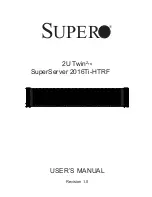 Supermicro SuperServer 2016Ti-HTRF User Manual предпросмотр